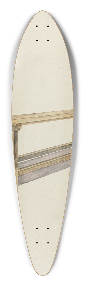 Randolph F. Miller - Bier 39.3 inch art pintail longboard deck