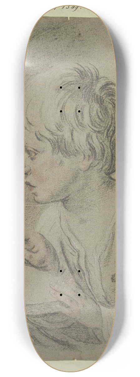 Giuseppe Ghedini - Boy with bird 8.25 inch art skate deck