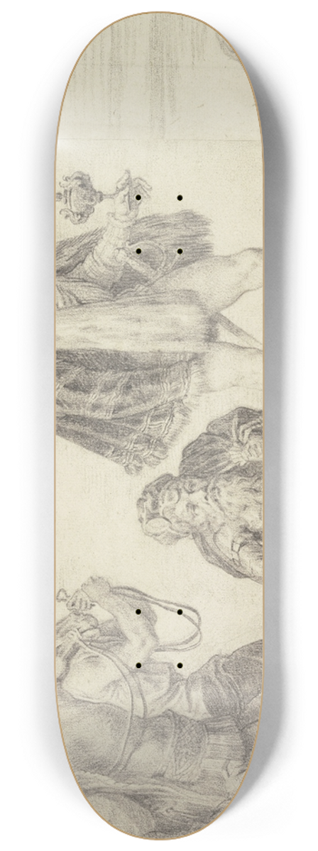 Abraham van Diepenbeeck - The adoration of the Kings 8.25 inch art skate deck