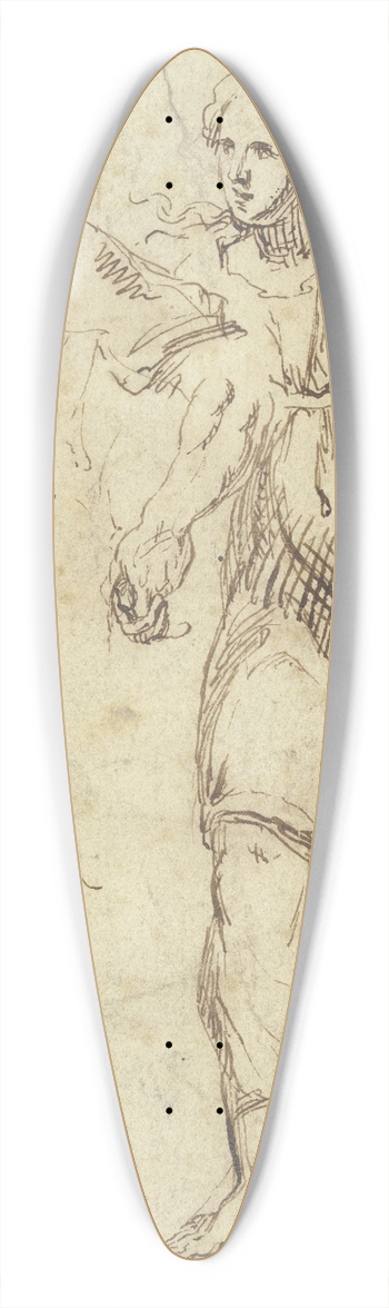 Raymond Lafage - Lot flieht mit seinen Tchtern 39.3 inch art pintail longboard deck