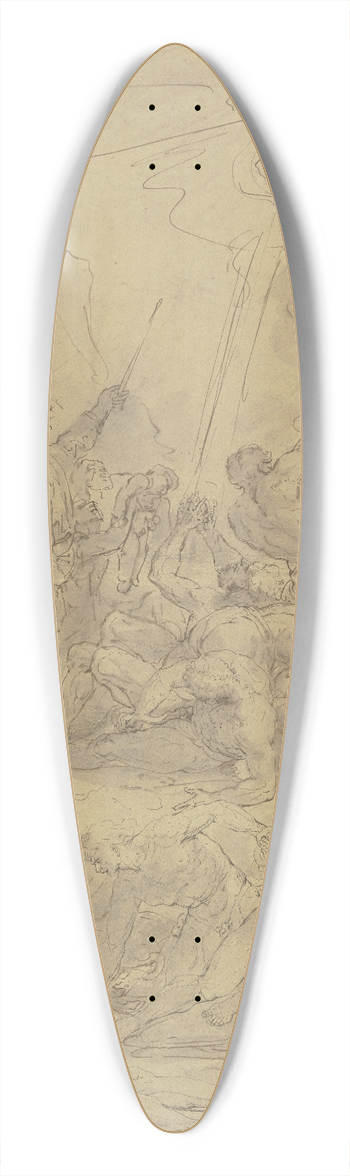 Raymond Lafage - Mose und die eherne Schlange 39.3 inch art pintail longboard deck