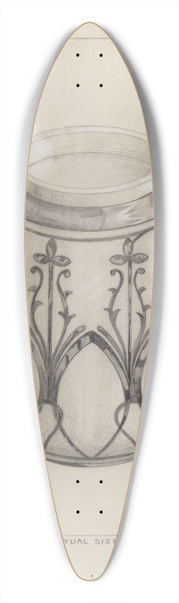 Raymond Manupelli - Porcelain Jar 39.3 inch art pintail longboard deck