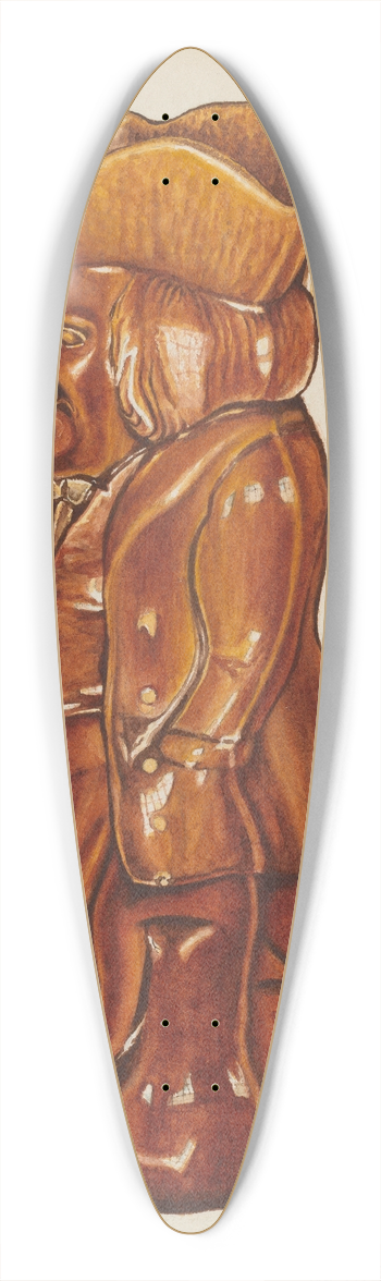 Ray Price - Ceramic Pitcher 39.3 inch art pintail longboard deck