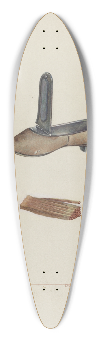 Regina Henderer - Slipper Match Box 39.3 inch art pintail longboard deck