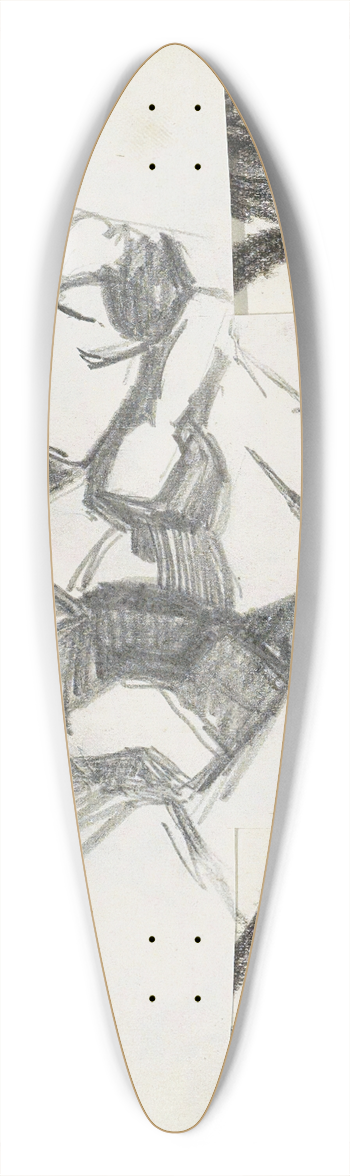 Reijer Stolk - Kop 39.3 inch art pintail longboard deck