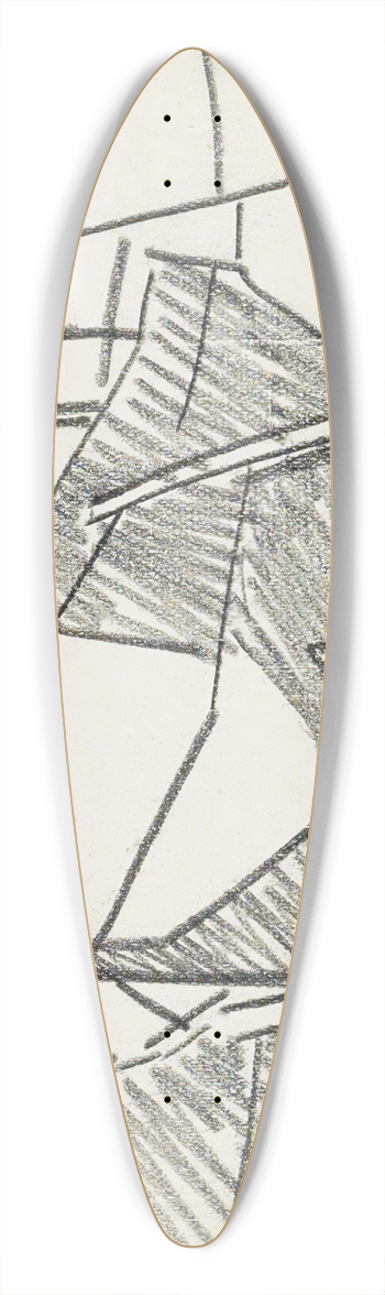 Reijer Stolk - Schip op een werfhelling 39.3 inch art pintail longboard deck