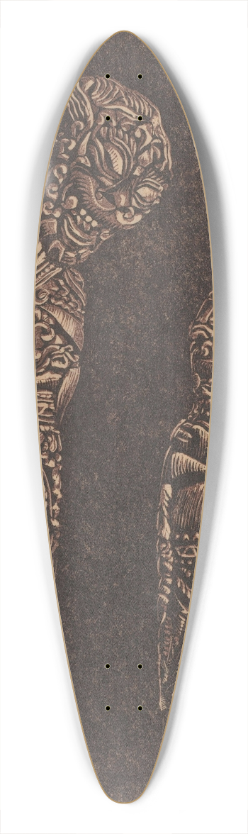 Reijer Stolk - Twee heften van krissen 39.3 inch art pintail longboard deck