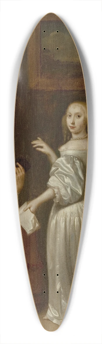 Reinier De La Haye - Singing lesson 39.3 inch art pintail longboard deck
