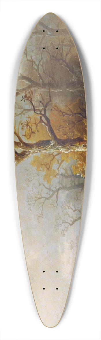 Remigius Adrianus van Haanen - Winterlandschaft 39.3 inch art pintail longboard deck