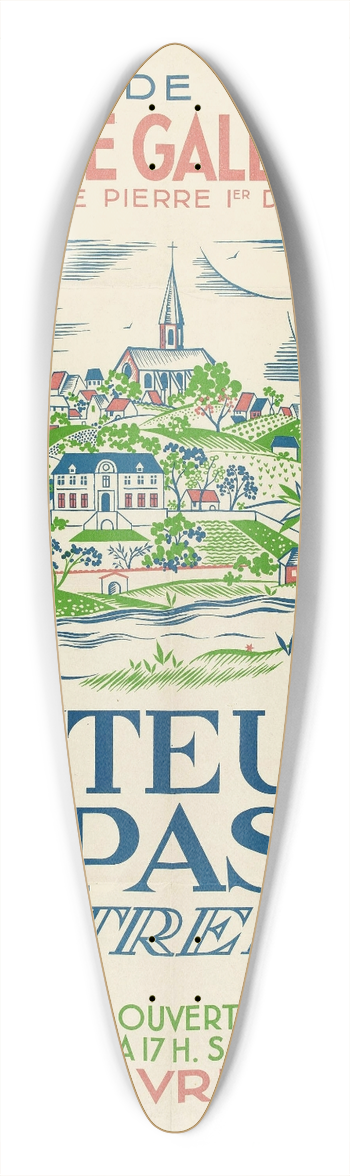Ren Gabriel - Auteuil Et Passy 39.3 inch art pintail longboard deck