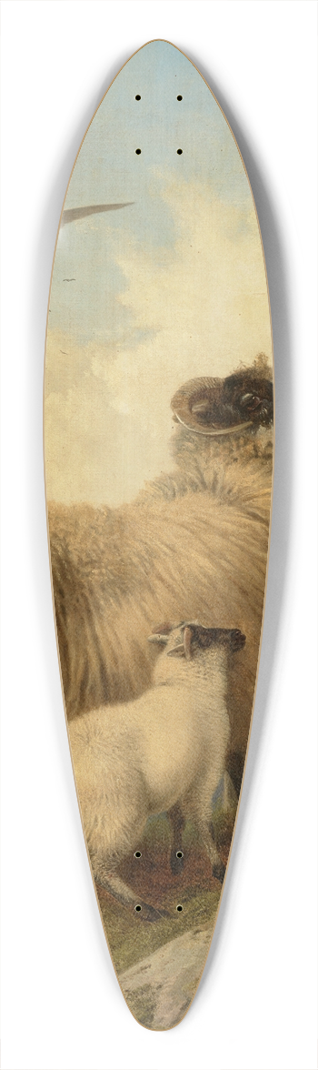 Richard Ansdell - An Unwelcome Visitor 39.3 inch art pintail longboard deck