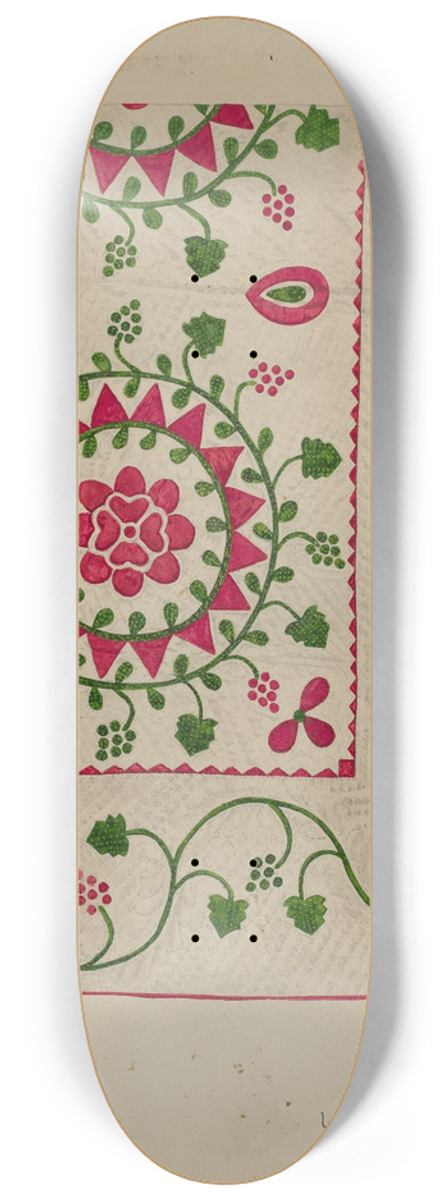 Gladys Phillips - Quilt 8.25 inch art skate deck