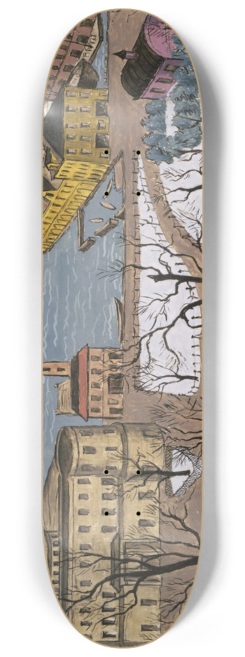 Glenn O. Coleman - Battery Park 8.25 inch art skate deck