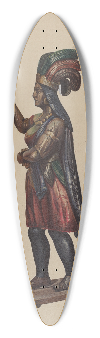 Richard F. Smith - Cigar Store Indian 39.3 inch art pintail longboard deck