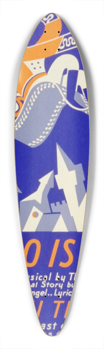 Richard Halls - A hero is born 39.3 inch art pintail longboard deck