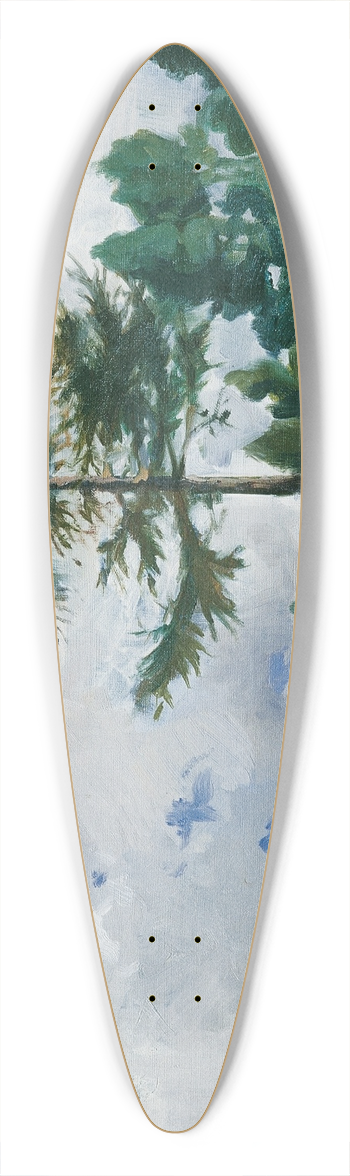 Richard Harlfinger - Motiv bei Toblach 39.3 inch art pintail longboard deck