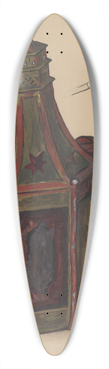 Richard Whitaker - Lantern 39.3 inch art pintail longboard deck