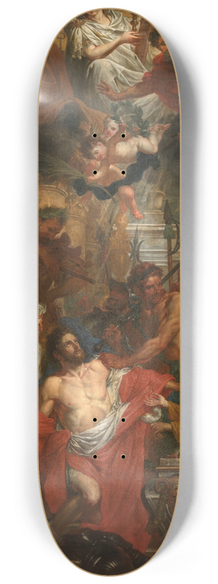 Godfried Maes - The Martyrdom of Saint George 8.25 inch art skate deck