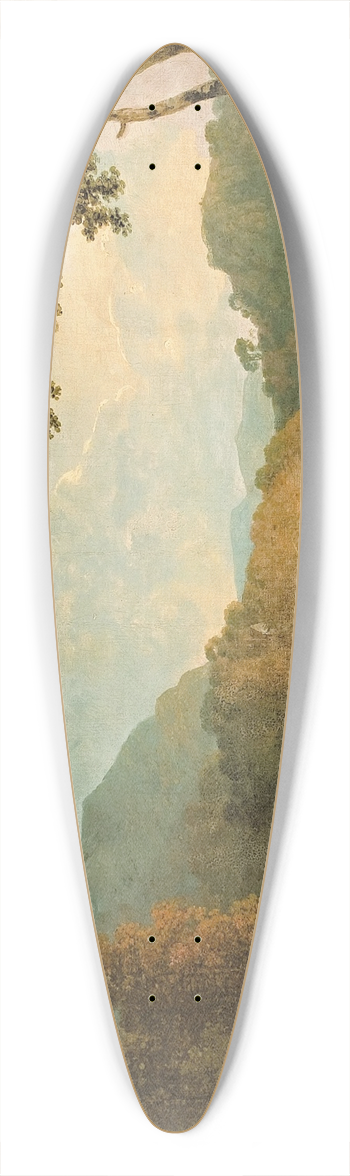 Richard Wilson - Dinas Bran from Llangollen 39.3 inch art pintail longboard deck