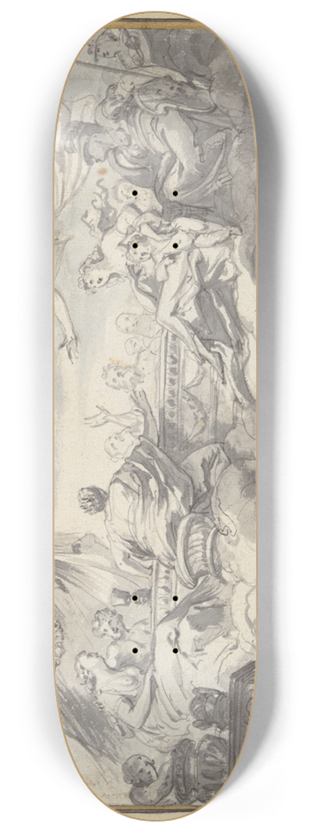 Godfried Maes - Wedding of Peleus andThetis 8.25 inch art skate deck