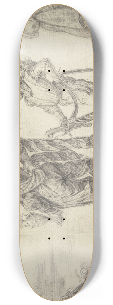 Abraham van Diepenbeeck - The adoration of the Kings 8.25 inch art skate deck