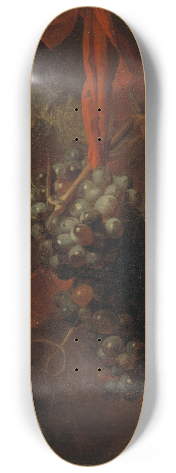 Godfried Schalcken - Bunch of Grapes 8.25 inch art skate deck