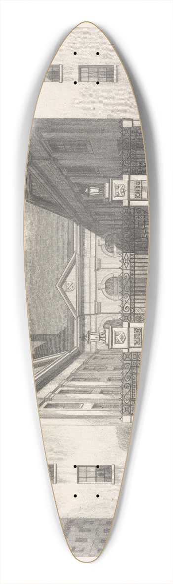 Robert Acon - Vintners Hall, Upper Thames Street 39.3 inch art pintail longboard deck