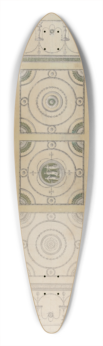 Robert Adam - Headfort House, Ireland: Eating Parlor Ceiling 39.3 inch art pintail longboard deck