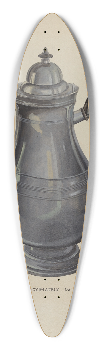 Roberta Elvis - Coffee Pot 39.3 inch art pintail longboard deck