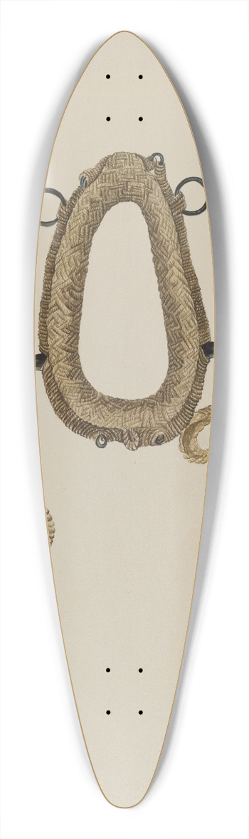 Roberta Elvis - Collar For Burro 39.3 inch art pintail longboard deck