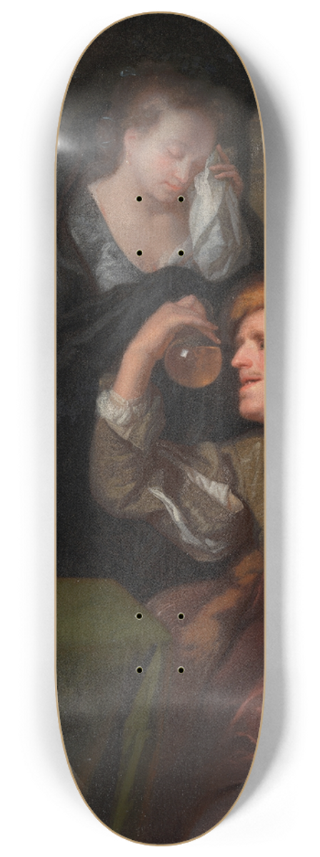 Godfried Schalcken - The Doctors Examination 8.25 inch art skate deck