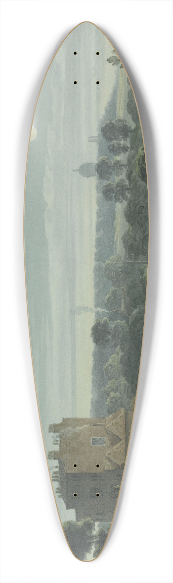 Robert Bremmel Schnebbelie - The Whittington Stone by Moonlight 39.3 inch art pintail longboard deck