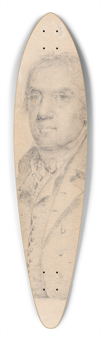 Robert Fulton - Abraham Baldwin 39.3 inch art pintail longboard deck