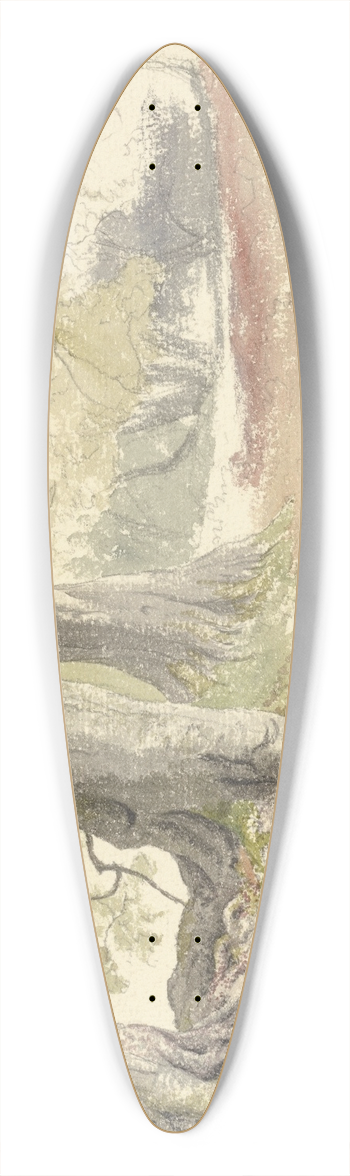 Robert Hills - Beech Trees 39.3 inch art pintail longboard deck