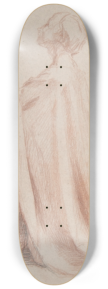 Alexandre Laemlein - Kneeling Draped Figure 8.25 inch art skate deck