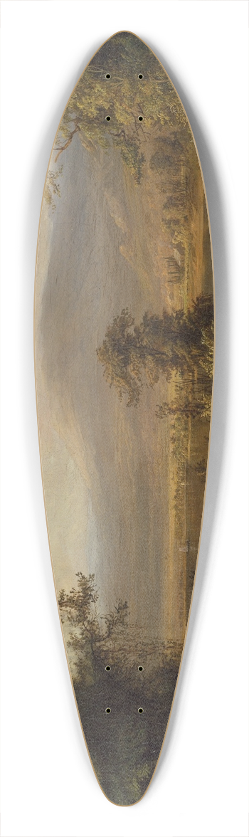 Robert S. Duncanson - Landscape with Cows Watering in a Stream 39.3 inch art pintail longboard deck