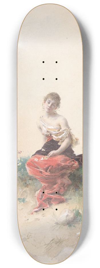 Alexandre-Louis Leloir - Female Figure 8.25 inch art skate deck