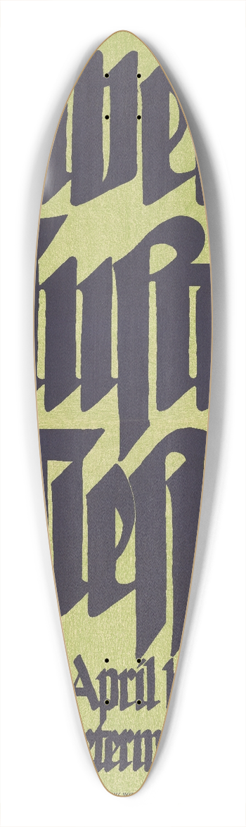 Robert Stcklin - Schweizer Muster-Messe, Basel, 22. April bis 2. Mai, Letzter Anmeldetermin 31. Jan. 1922 39.3 inch art pintail longboard deck