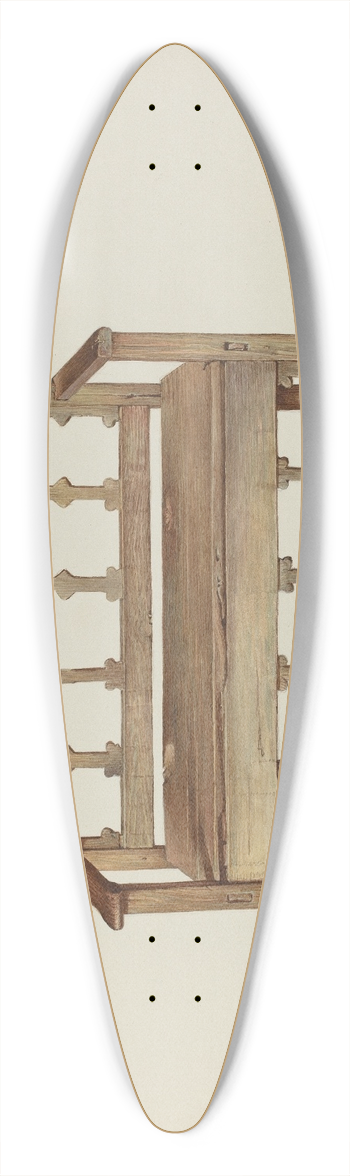 Robert W.R. Taylor - Bench 39.3 inch art pintail longboard deck