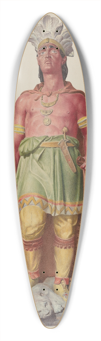 Robert W.R. Taylor - Cigar Store Indian 39.3 inch art pintail longboard deck