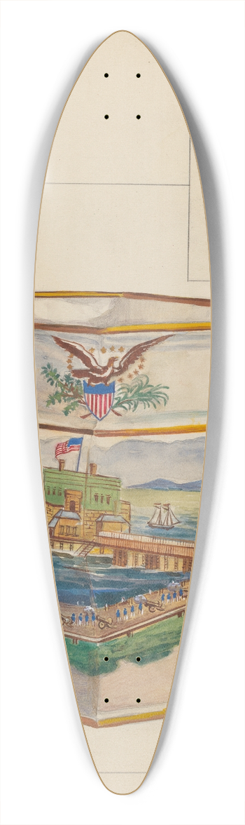 Rolland Livingstone - Pitcher 39.3 inch art pintail longboard deck