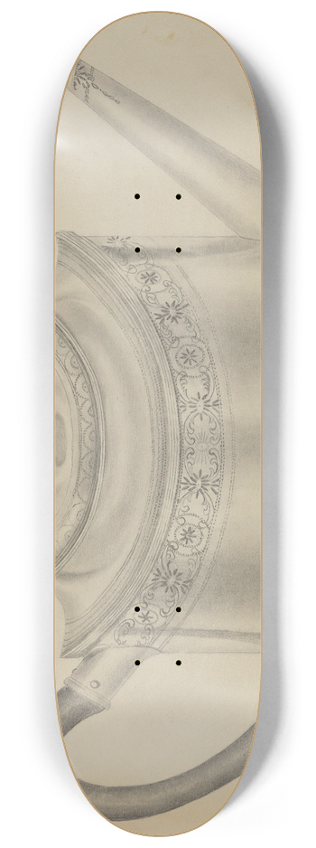 Gordon Sanborn - Silver Teapot 8.25 inch art skate deck