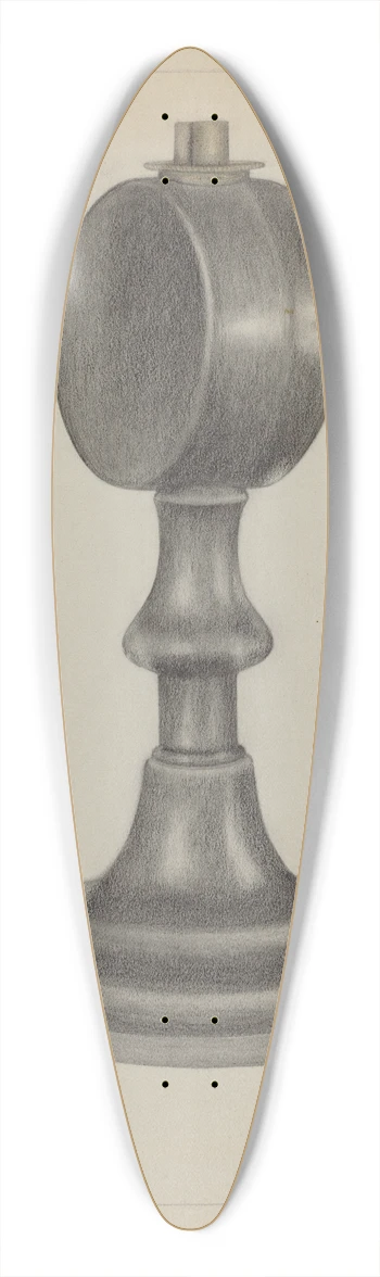 Rollington Campbell - Lamp 39.3 inch art pintail longboard deck