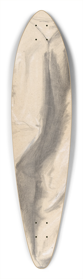 Romain Cazes - Figure in a Long Robe, Seated 39.3 inch art pintail longboard deck