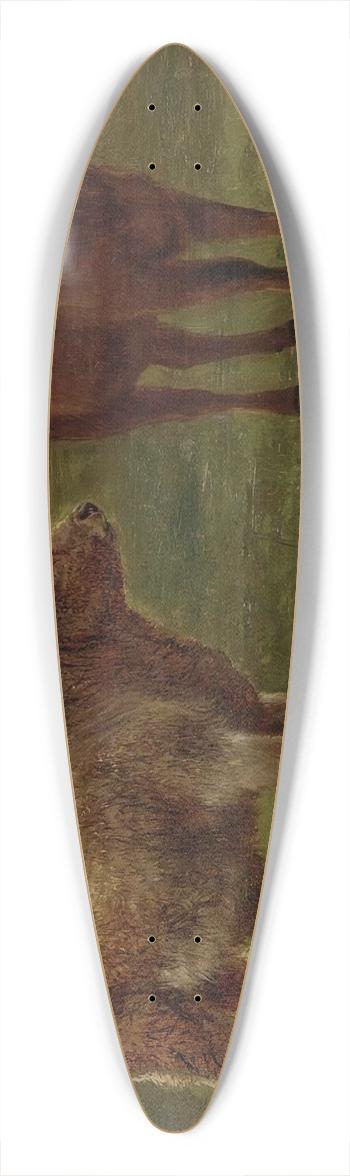 Rosa Bonheur - Two Cows Grazing 39.3 inch art pintail longboard deck
