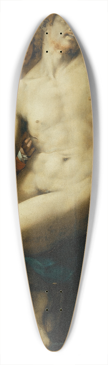 Rosso Fiorentino - The Dead Christ with Angels 39.3 inch art pintail longboard deck