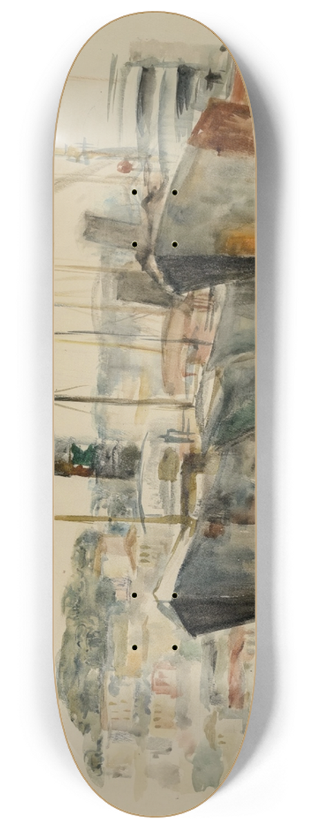 Gottfried Graf - Hochseeschlepper im Hafen 8.25 inch art skate deck
