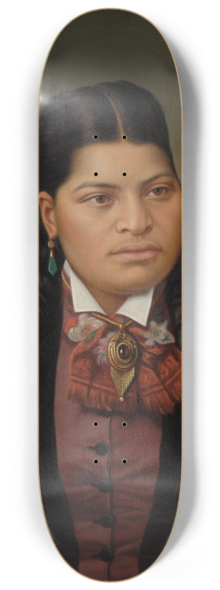Gottfried Lindauer - Maori girl 8.25 inch art skate deck
