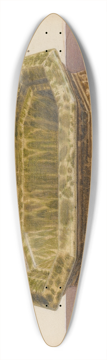 Roy Williams - Soap Dish and Strainer 39.3 inch art pintail longboard deck