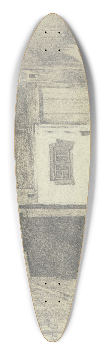 Rudolf Hirth du Frnes - Hof in Schondorf, Ammersee 39.3 inch art pintail longboard deck